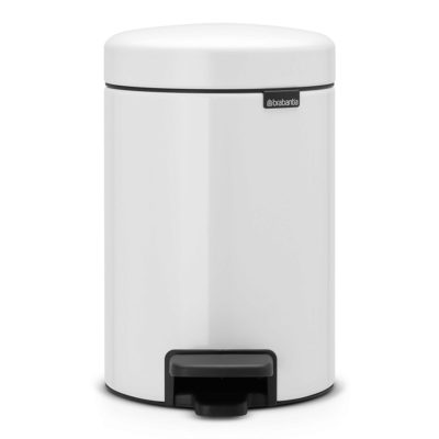 Brabantia 3 Litre New Icon Pedal Bin &ndash; White